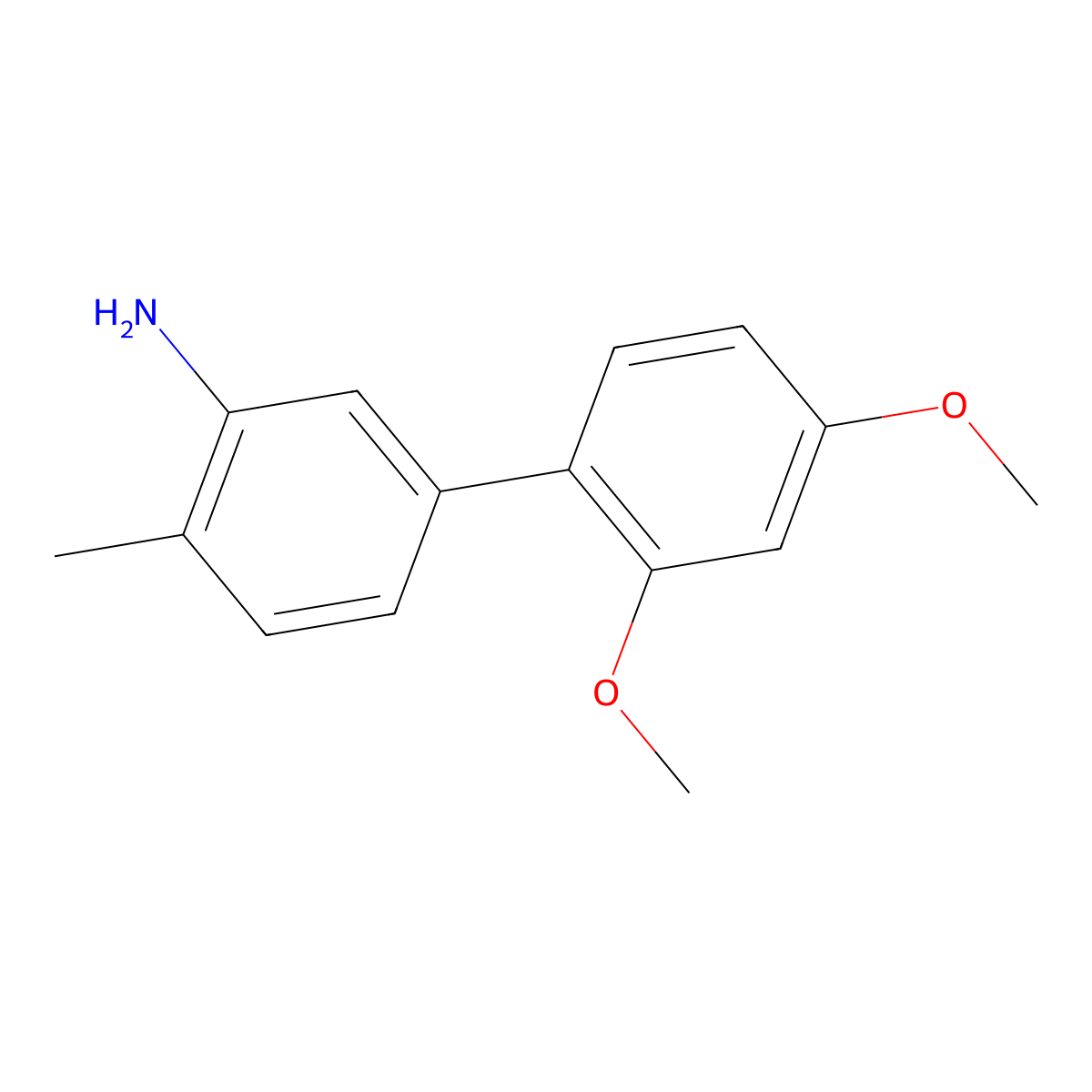 5-(2,4-Dimethoxyphenyl)-2-methylaniline molecular structure, CAS 1183867-95-9