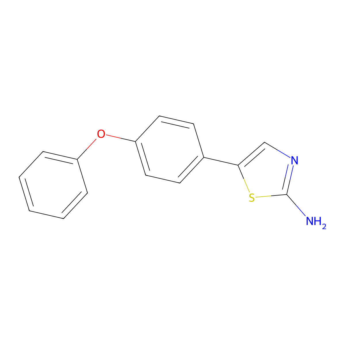 5-(4-Phenoxyphenyl)thiazol-2-amine molecular structure, CAS 1183879-18-6
