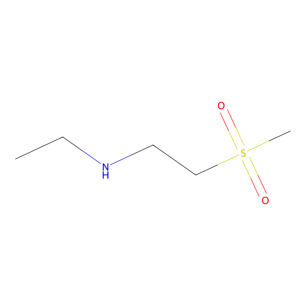 Ethyl(2-methanesulfonylethyl)amine molecular structure, CAS 1183893-79-9