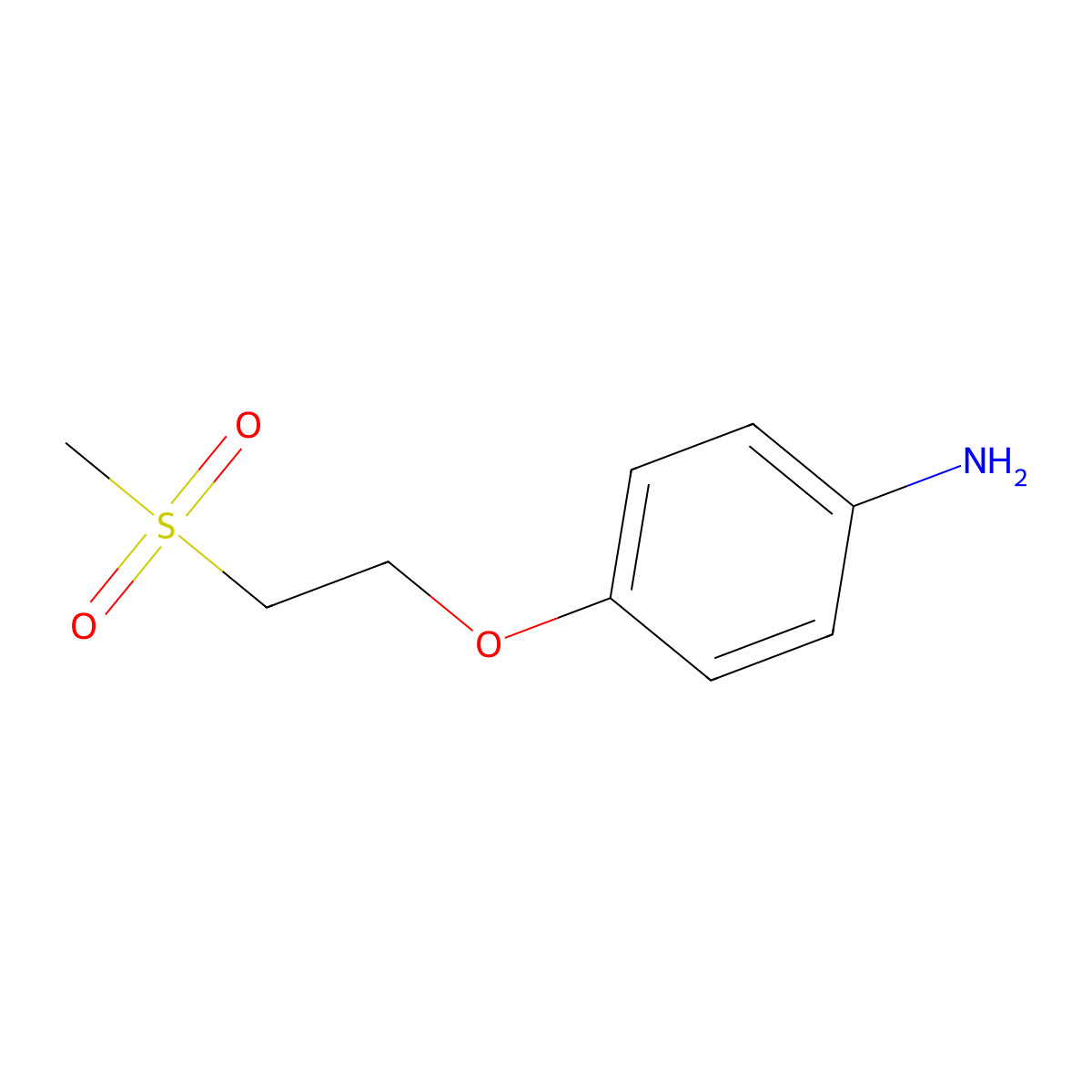 4-(2-Methanesulfonylethoxy)aniline molecular structure, CAS 1183904-30-4