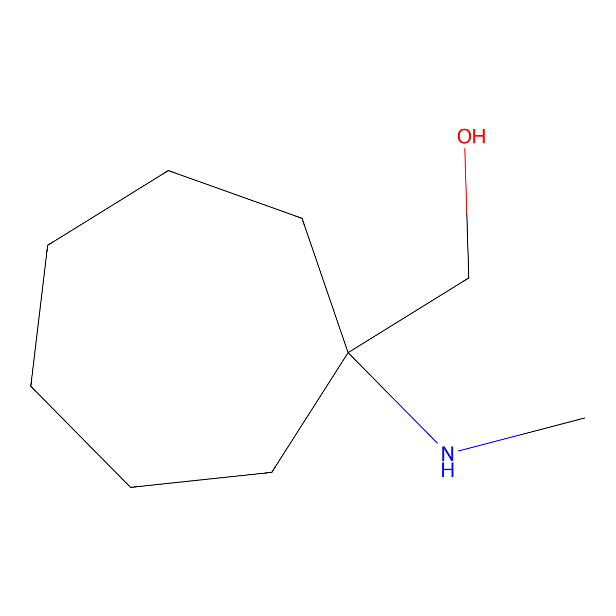 [1-(Methylamino)cycloheptyl]methanol molecular structure, CAS 1183937-04-3