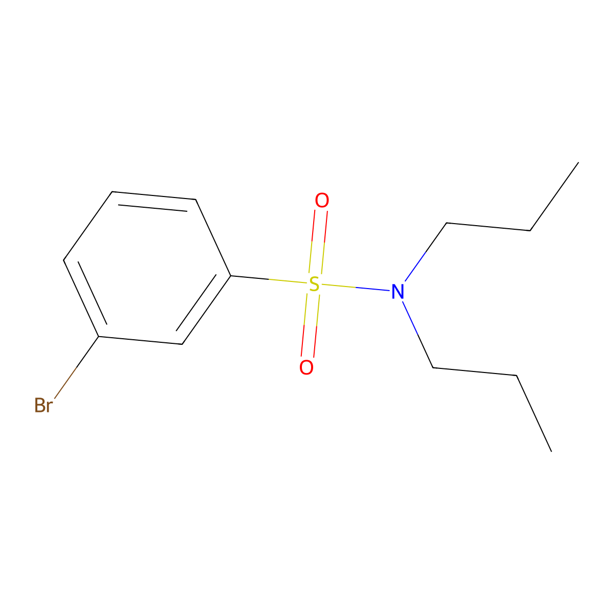 3-Bromo-N,N-di-n-propylbenzenesulfonamide molecular structure, CAS 1183948-89-1