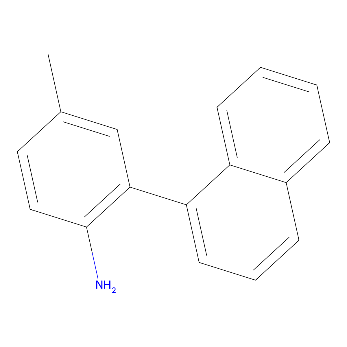 4-Methyl-2-(naphthalen-1-YL)aniline molecular structure, CAS 1183962-77-7