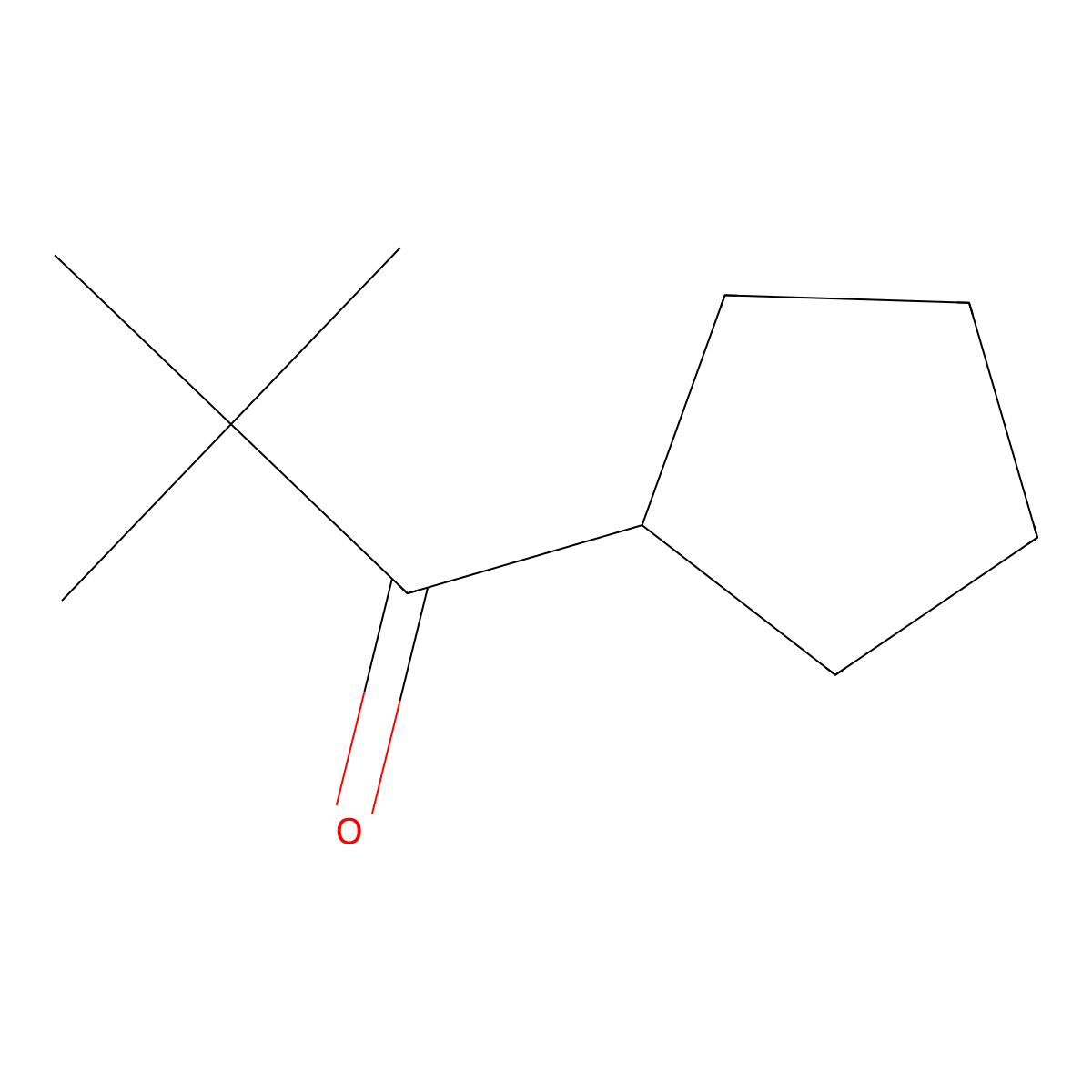 1-Cyclopentyl-2,2-dimethylpropan-1-one molecular structure, CAS 1183979-91-0