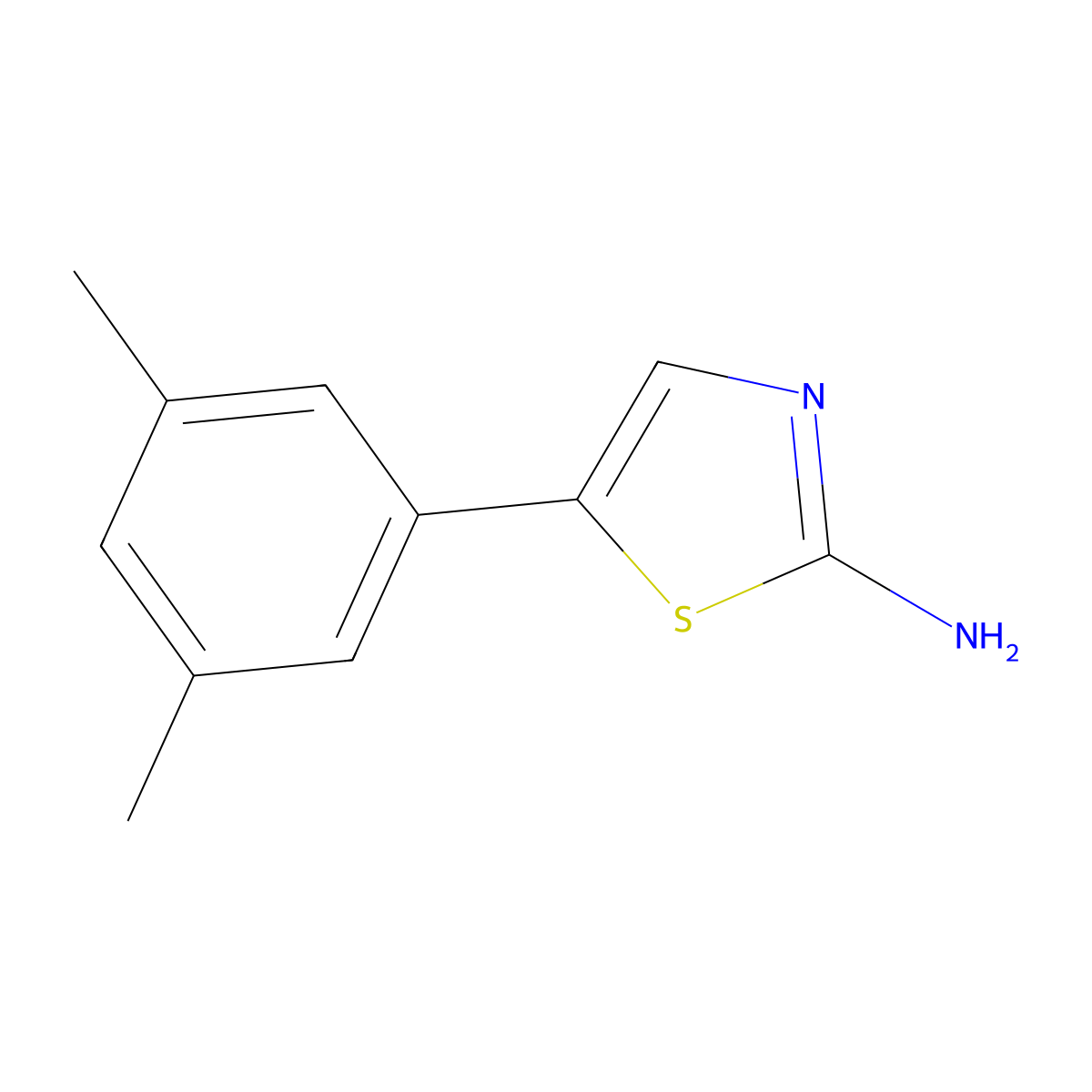5-(3,5-Dimethylphenyl)thiazol-2-amine molecular structure, CAS 1183989-75-4