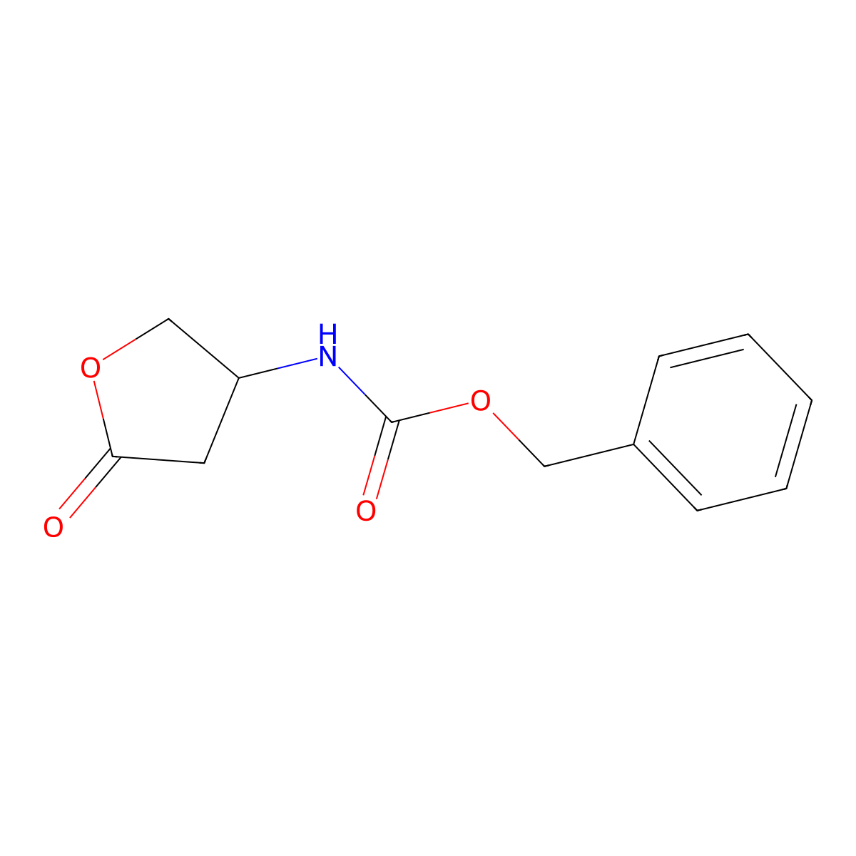 (R)-Benzyl (5-oxotetrahydrofuran-3-yl)carbamate molecular structure, CAS 118399-28-3