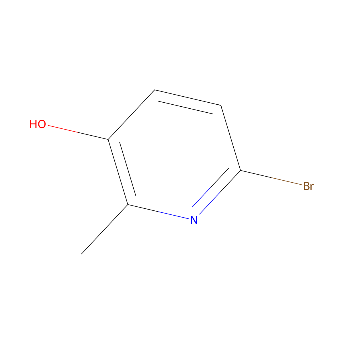 6-Bromo-2-methylpyridin-3-ol molecular structure, CAS 118399-86-3