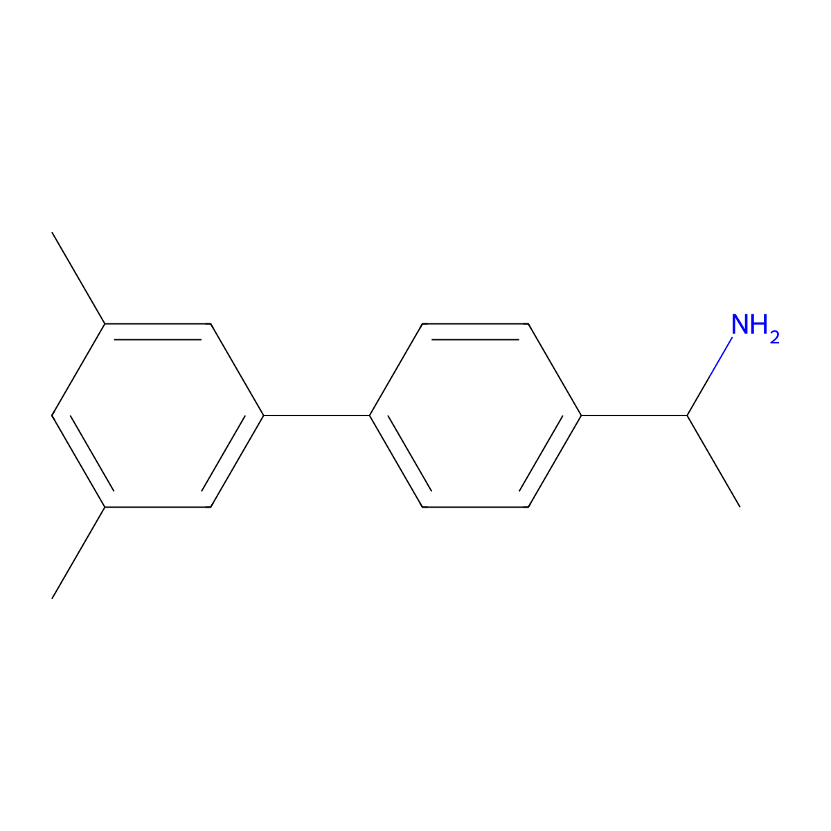 1-(3',5'-Dimethyl-[1,1'-biphenyl]-4-yl)ethanamine molecular structure, CAS 1183992-13-3