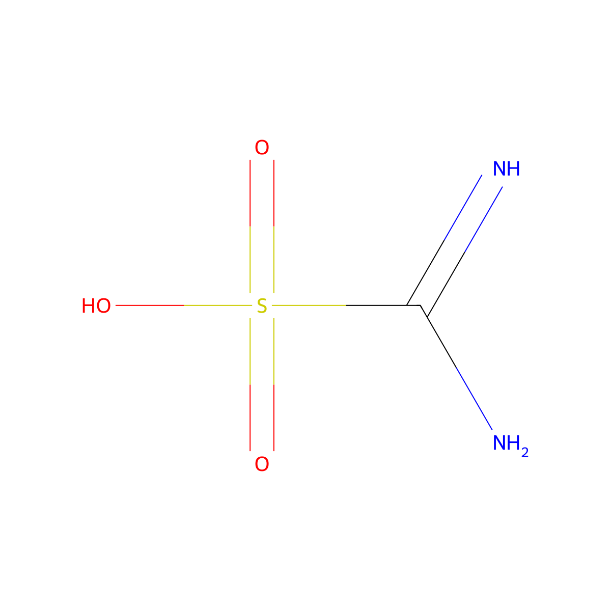Methanesulfonic acid, aminoimino- molecular structure, CAS 1184-90-3
