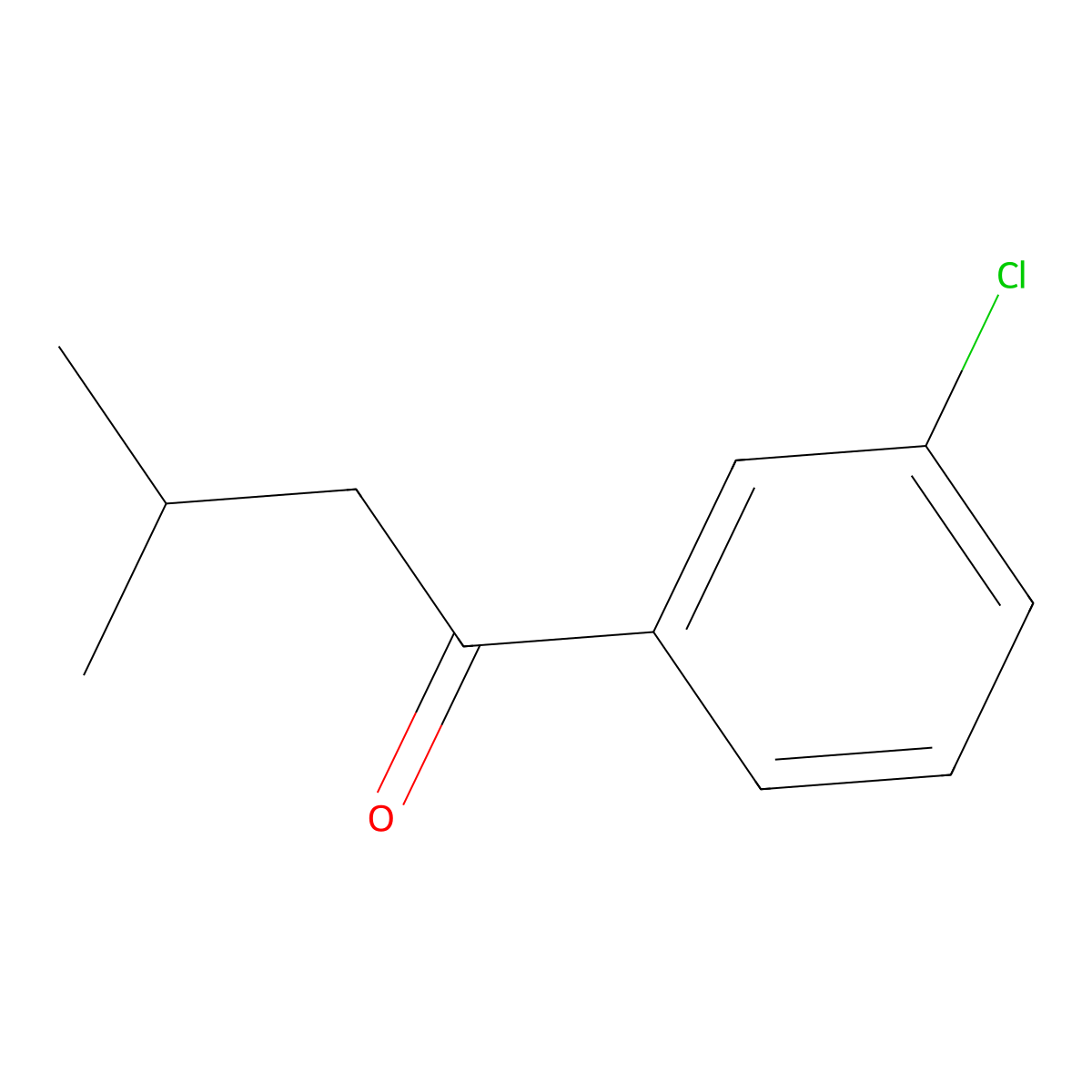 3'-Chloro-3-methylbutyrophenone molecular structure, CAS 1184000-15-4