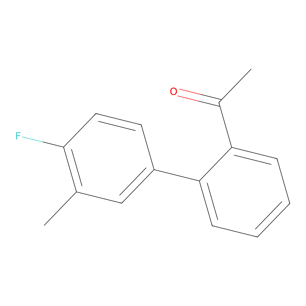 2'-Acetyl-4-fluoro-3-methylbiphenyl molecular structure, CAS 1184000-23-4