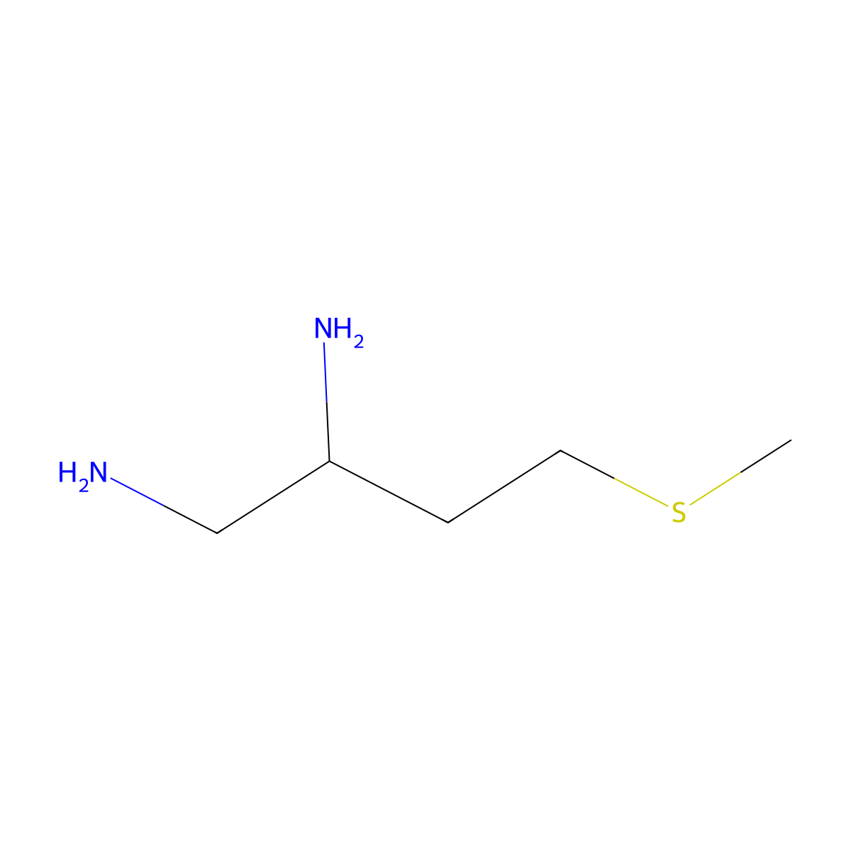 4-(Methylsulfanyl)butane-1,2-diamine molecular structure, CAS 1184001-01-1