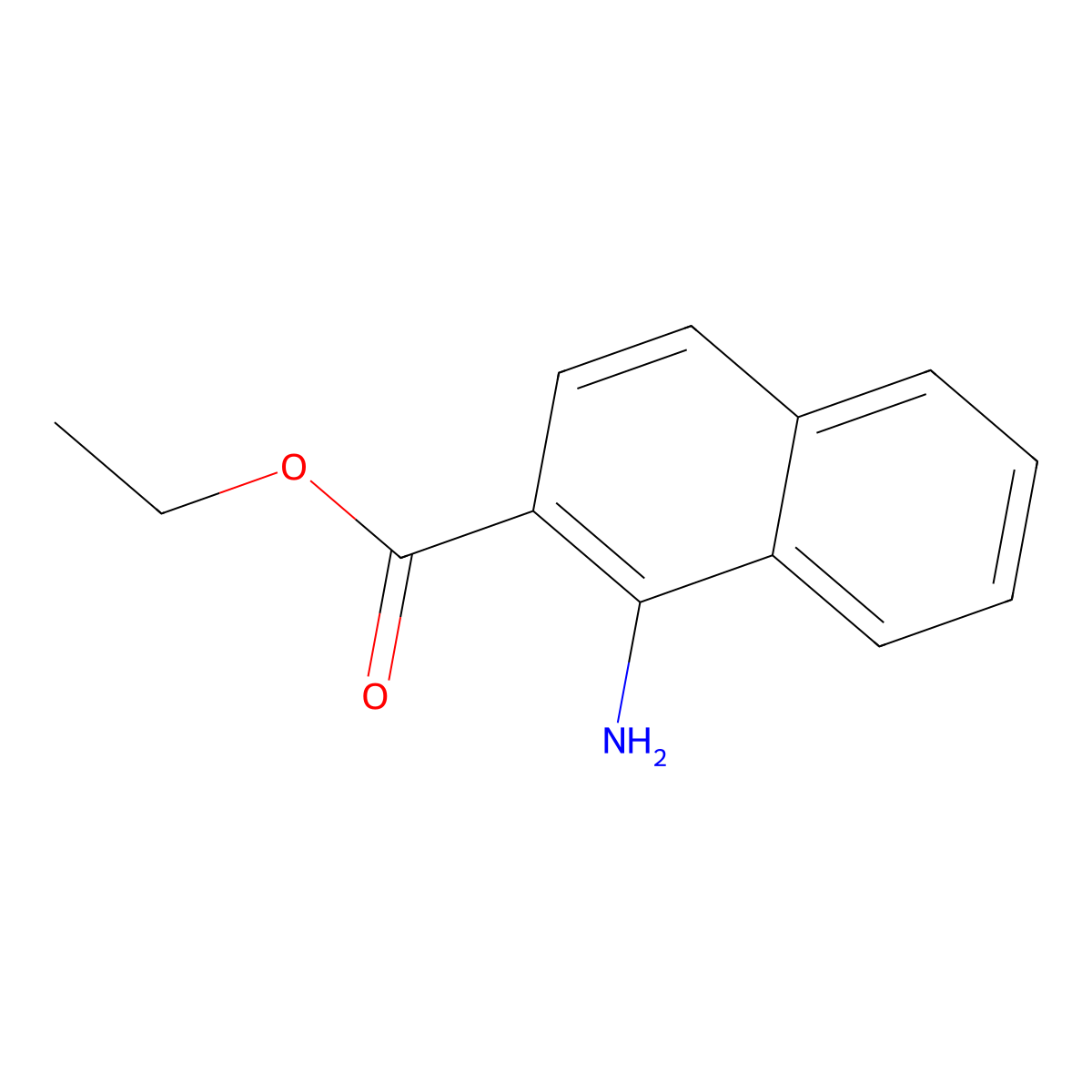 Ethyl 1-amino-2-naphthoate molecular structure, CAS 1184003-27-7