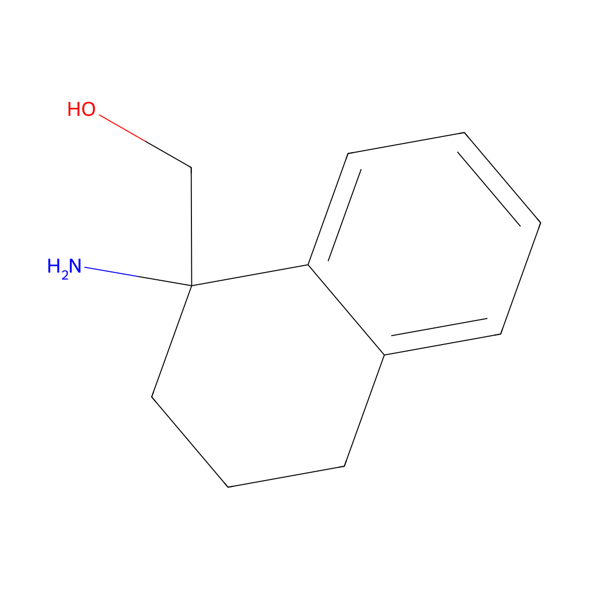 (1-Amino-1,2,3,4-tetrahydronaphthalen-1-yl)methanol molecular structure, CAS 1184019-20-2