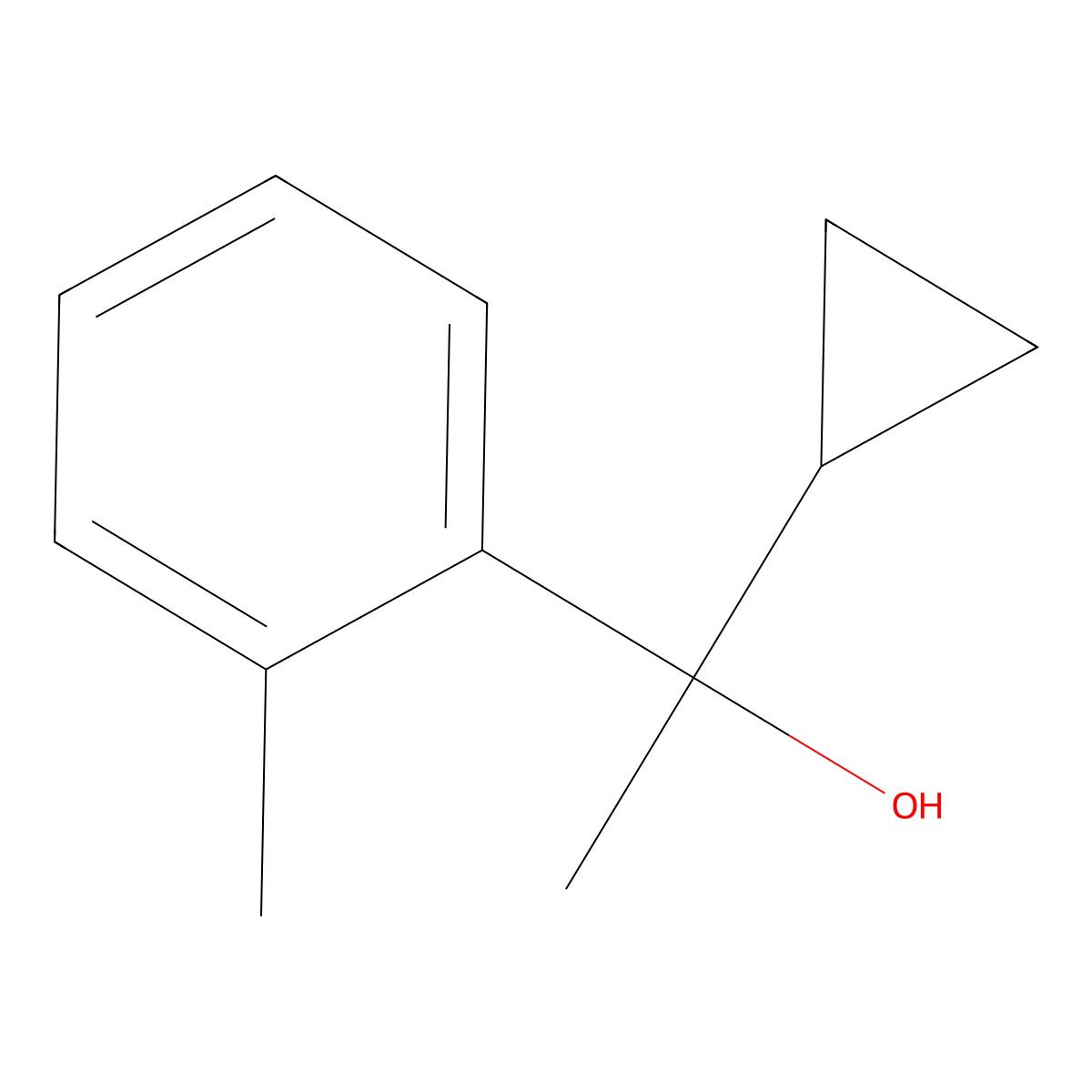 1-Cyclopropyl-1-(o-tolyl)ethanol molecular structure, CAS 1184020-12-9