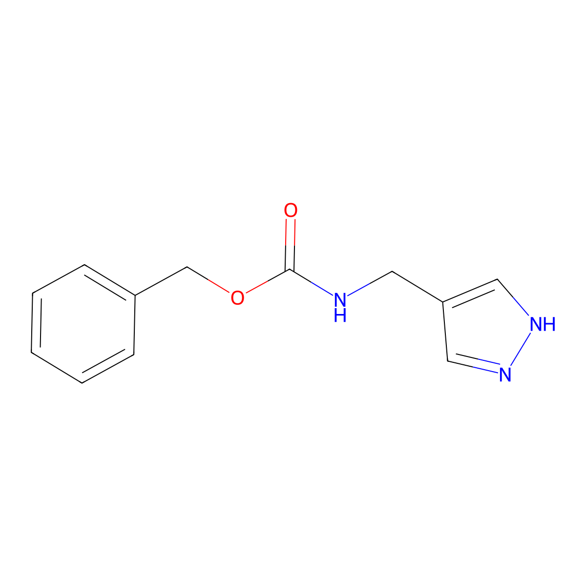 benzyl N-(1H-pyrazol-4-ylmethyl)carbamate molecular structure, CAS 1184024-26-7