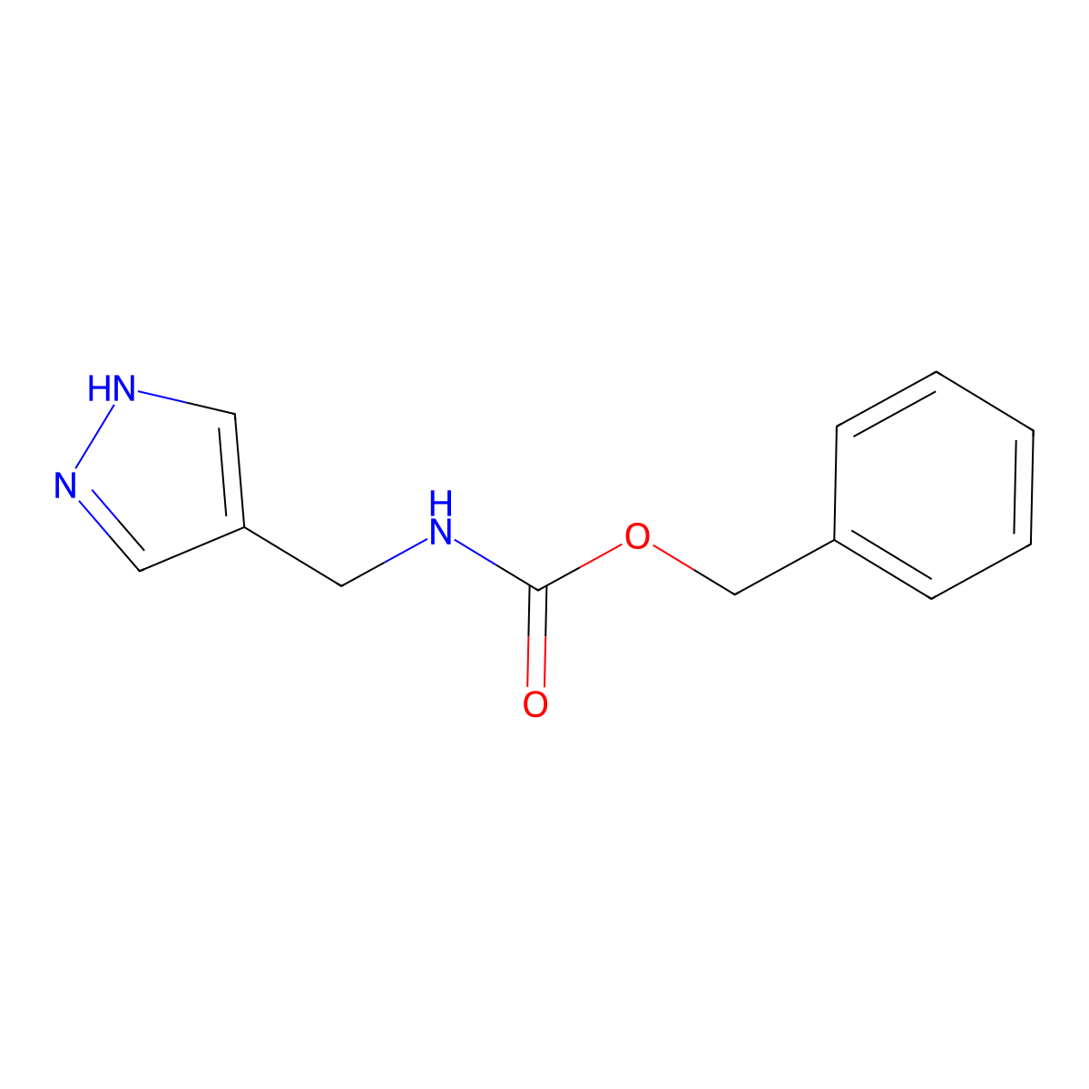 benzyl N-(1H-pyrazol-4-ylmethyl)carbamate molecular structure, CAS 1184024-26-7