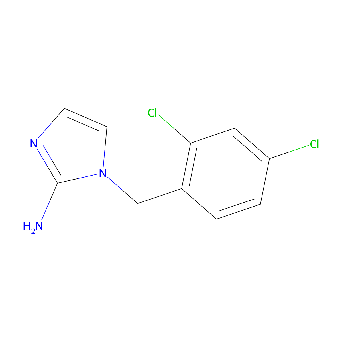 1-(2,4-Dichlorobenzyl)-1h-imidazol-2-amine molecular structure, CAS 1184035-57-1