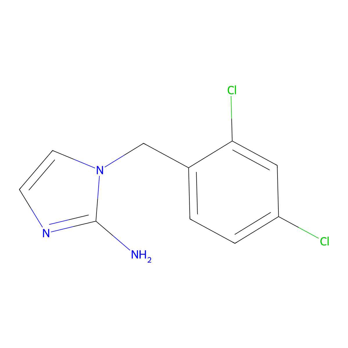 1-(2,4-Dichlorobenzyl)-1h-imidazol-2-amine molecular structure, CAS 1184035-57-1