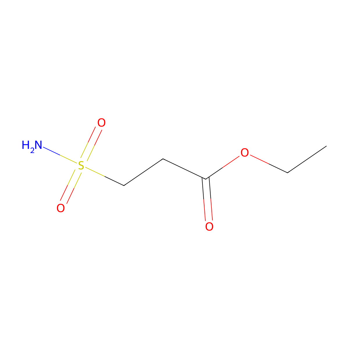 Ethyl 3-sulfamoylpropanoate molecular structure, CAS 1184046-34-1