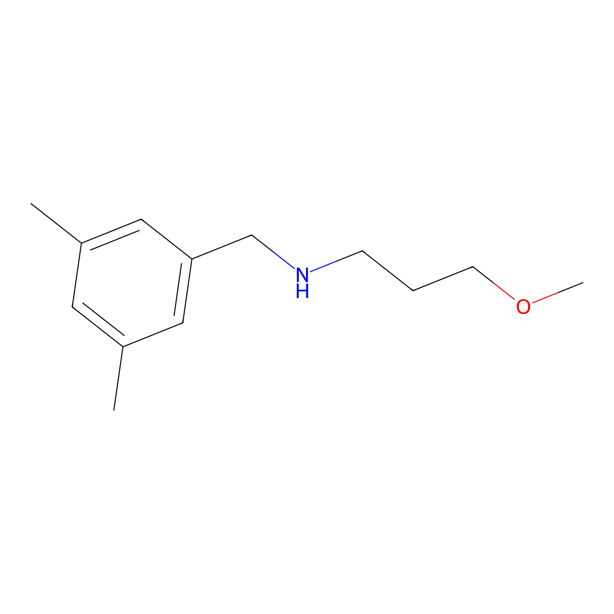 [(3,5-Dimethylphenyl)methyl](3-methoxypropyl)amine molecular structure, CAS 1184047-25-3