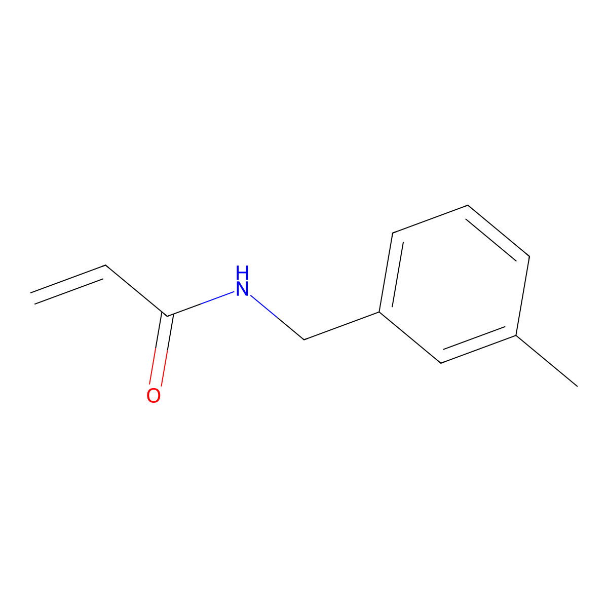 N-(3-Methylbenzyl)acrylamide molecular structure, CAS 1184089-93-7