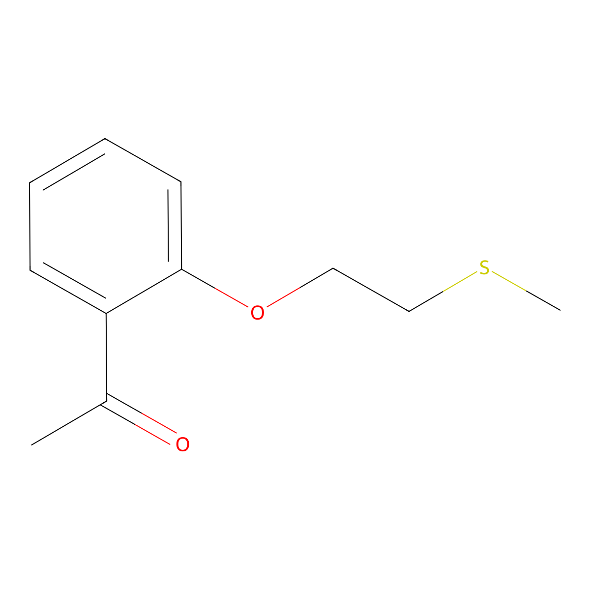 1-(2-(2-(Methylthio)ethoxy)phenyl)ethan-1-one molecular structure, CAS 1184114-12-2