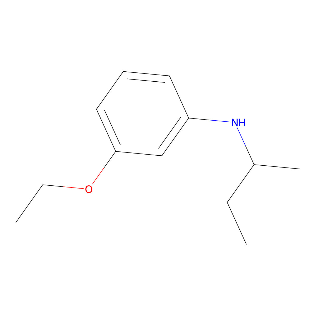 N-(Butan-2-yl)-3-ethoxyaniline molecular structure, CAS 1184119-44-5
