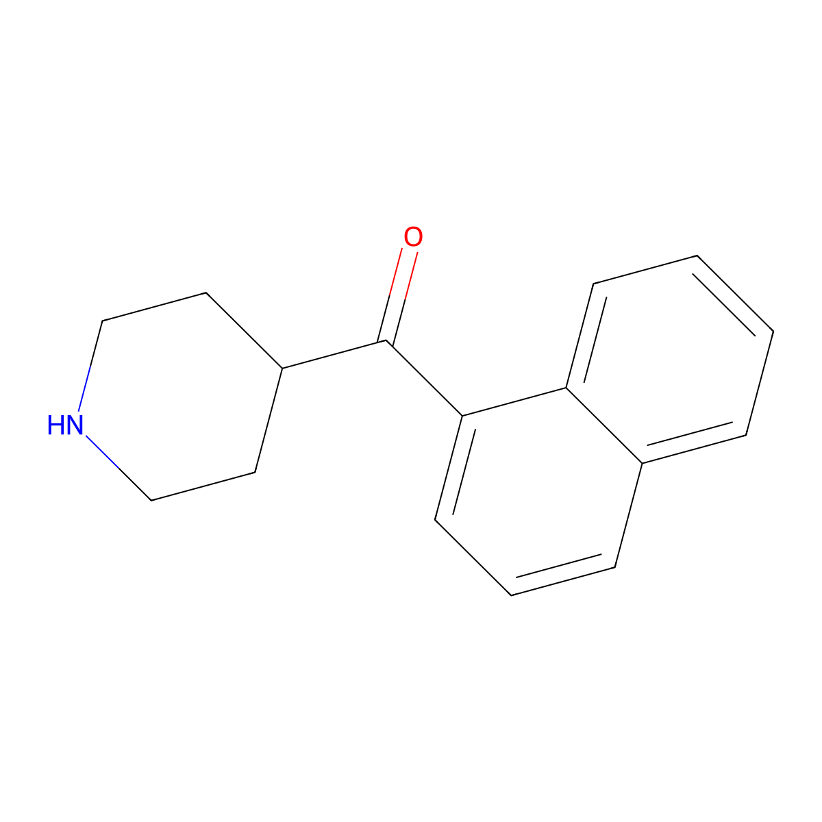 4-(Naphthalene-1-carbonyl)piperidine molecular structure, CAS 118412-65-0