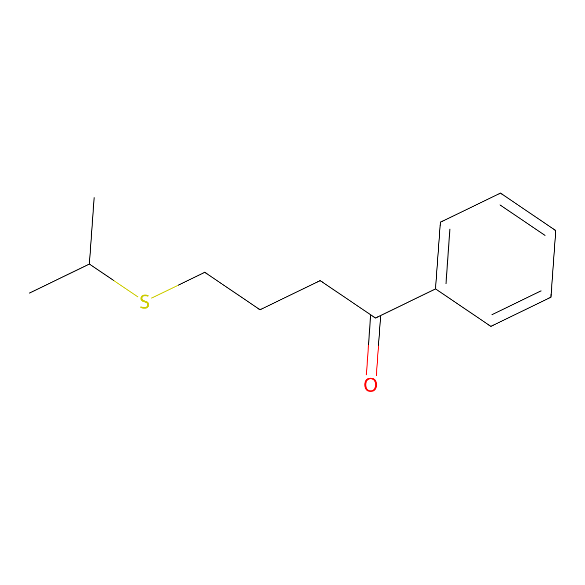 4-(Isopropylthio)-1-phenylbutan-1-one molecular structure, CAS 1184120-10-2