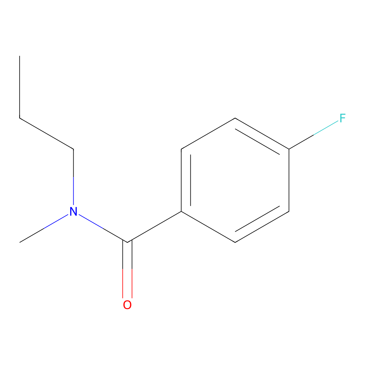 4-fluoro-N-methyl-N-propylbenzamide molecular structure, CAS 1184123-88-3