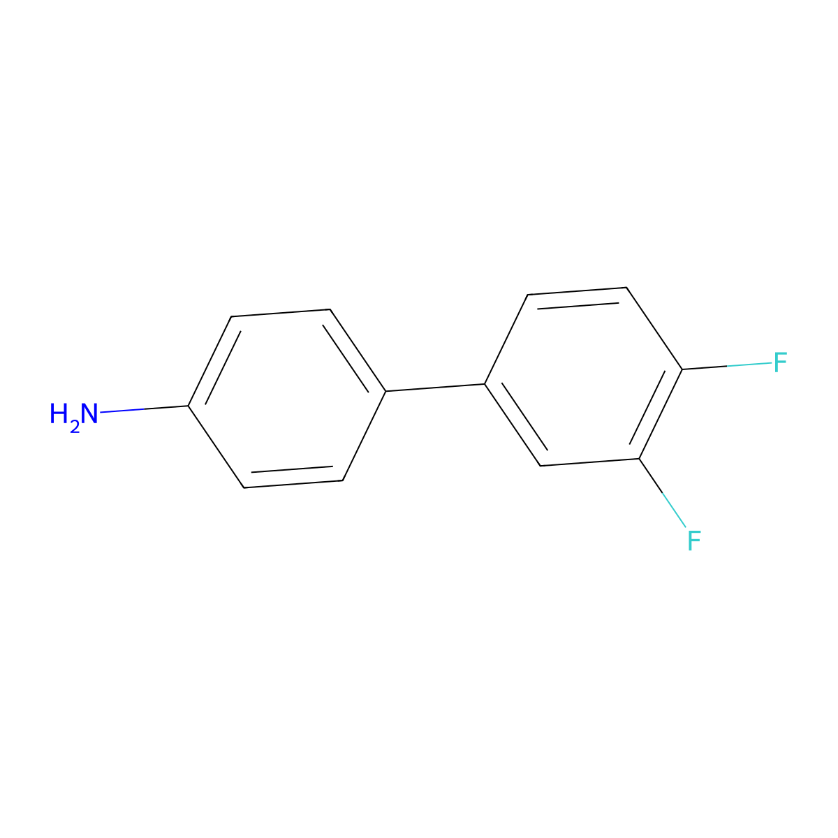 4-(3,4-Difluorophenyl)aniline molecular structure, CAS 1184136-90-0