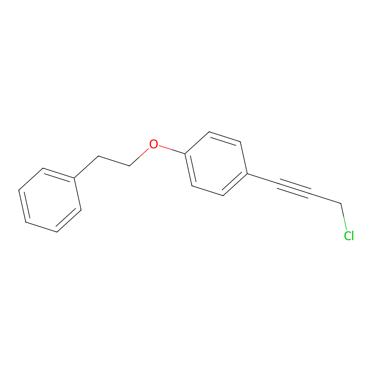 1-(3-Chloroprop-1-yn-1-yl)-4-phenethoxybenzene molecular structure, CAS 1184146-34-6