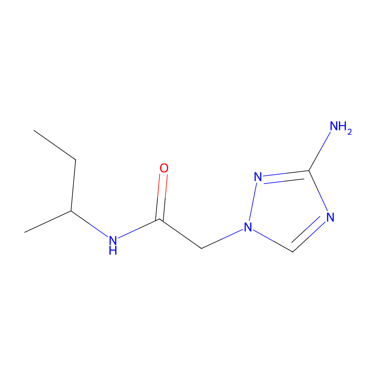2-(3-Amino-1h-1,2,4-triazol-1-yl)-N-(sec-butyl)acetamide molecular structure, CAS 1184160-81-3