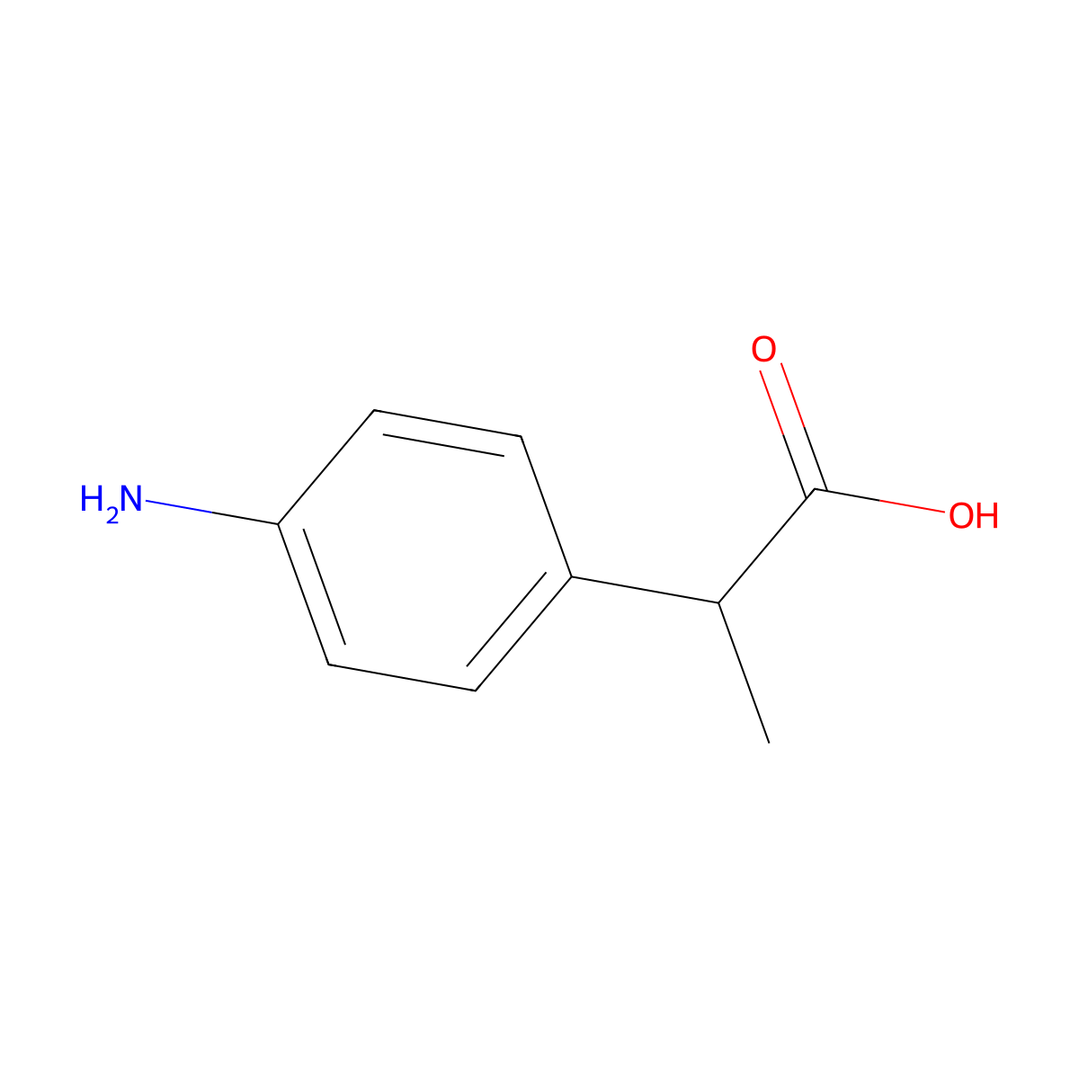 (2S)-2-(4-aminophenyl)propanoic acid molecular structure, CAS 118417-73-5