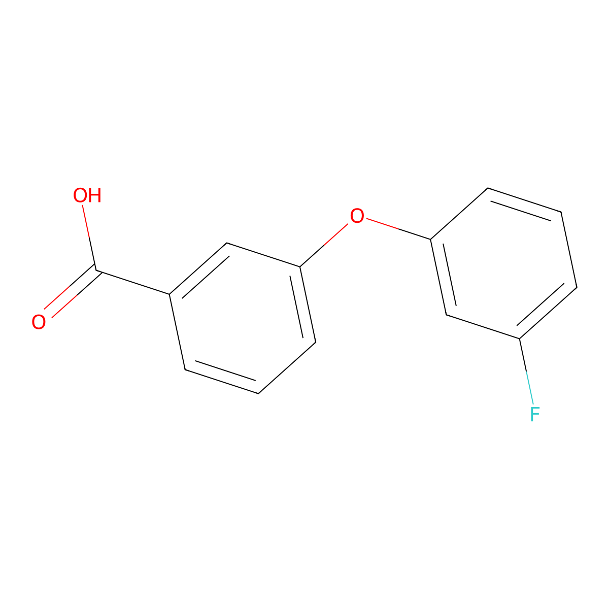 3-(3-Fluorophenoxy)benzoic acid molecular structure, CAS 1184171-43-4