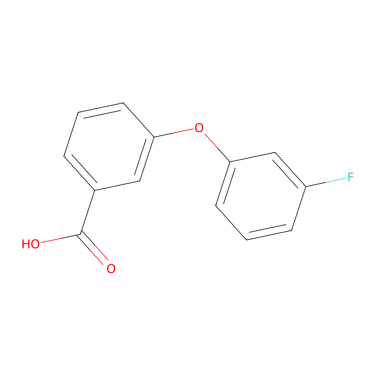 3-(3-Fluorophenoxy)benzoic acid molecular structure, CAS 1184171-43-4