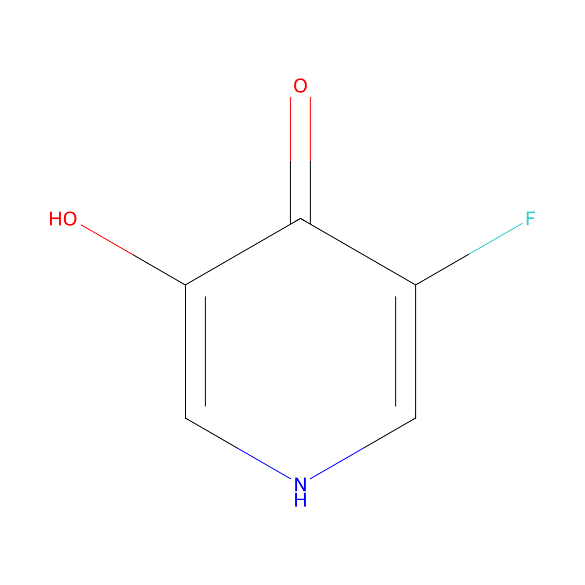 3-Fluoro-5-hydroxy-1,4-dihydropyridin-4-one molecular structure, CAS 1184172-13-1
