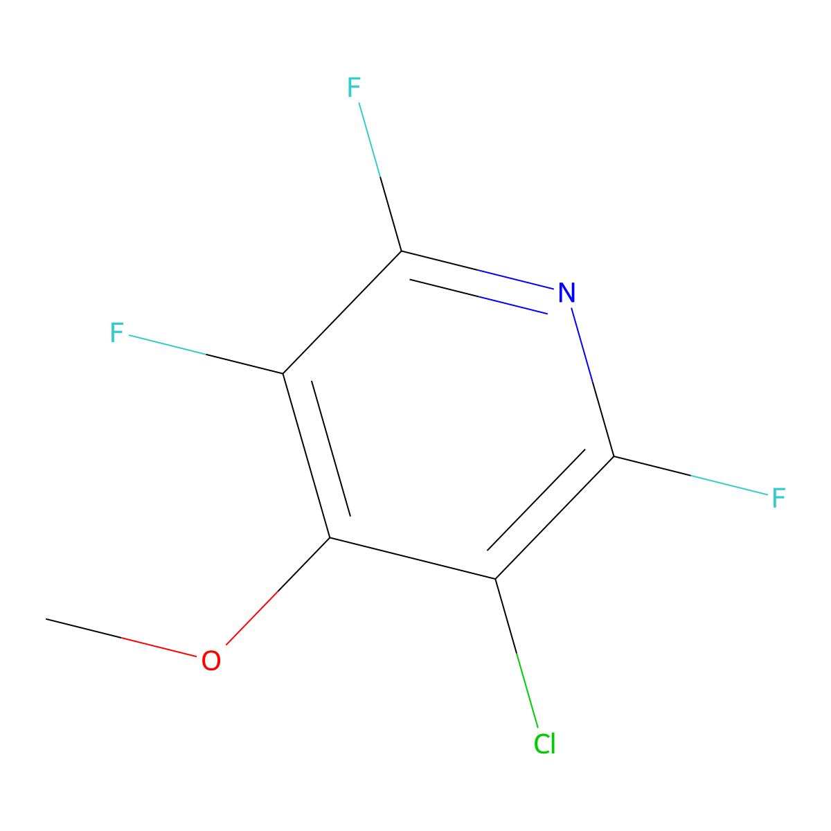3-Chloro-2,5,6-trifluoro-4-methoxypyridine molecular structure, CAS 1184172-33-5