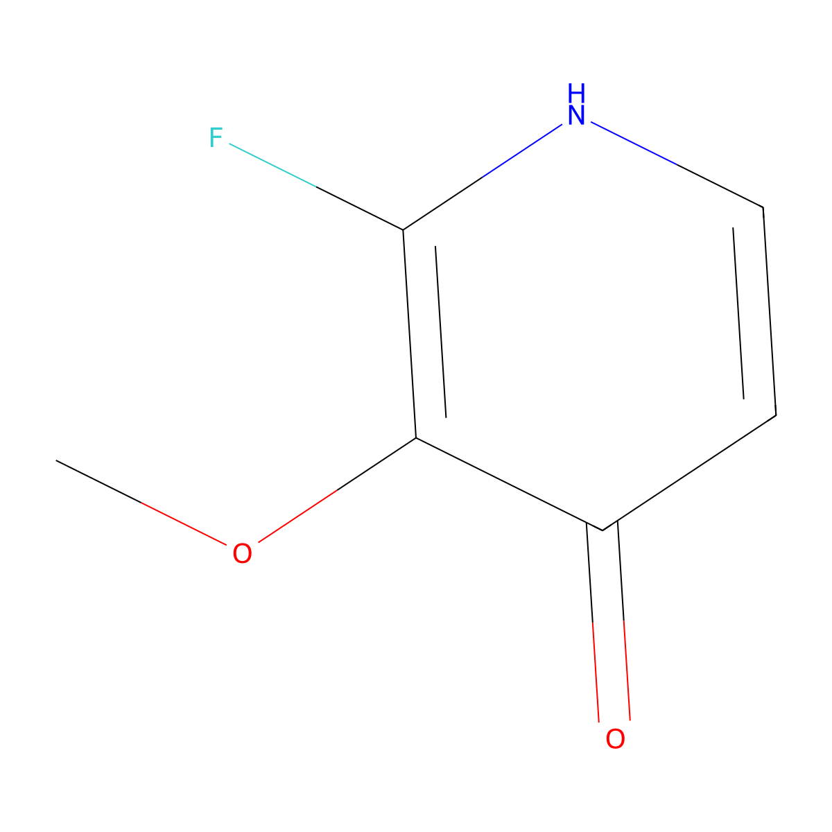 2-Fluoro-4-hydroxy-3-methoxypyridine molecular structure, CAS 1184172-38-0