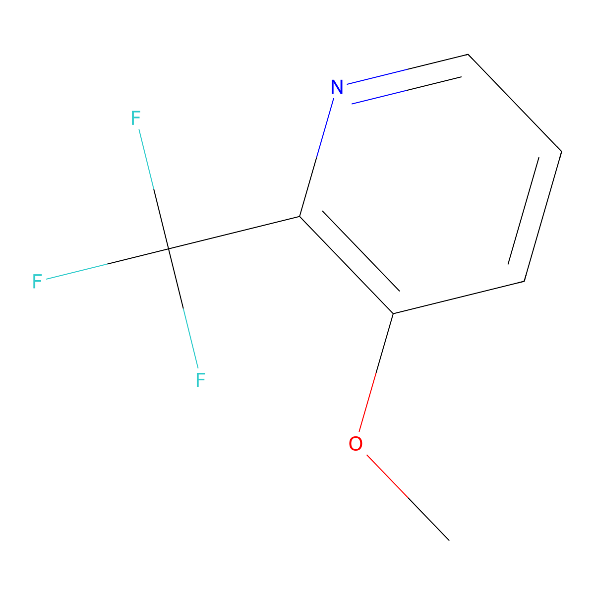 3-Methoxy-2-(trifluoromethyl)pyridine molecular structure, CAS 1184172-41-5
