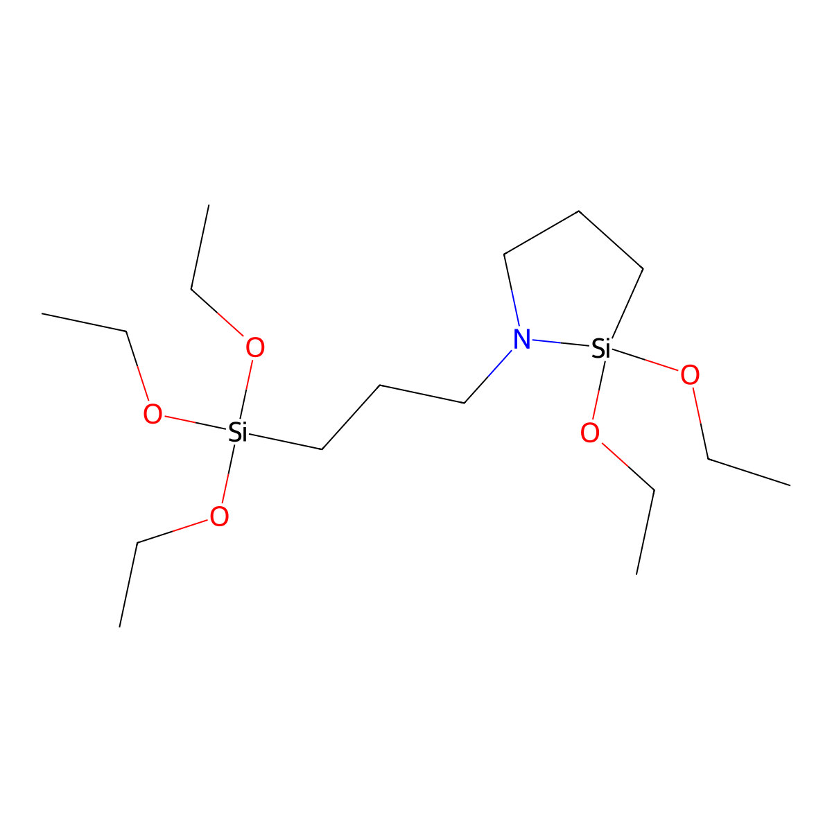 2,2-Diethoxy-1-[3-(triethoxysilyl)propyl]-1-aza-2-silacyclopentane molecular structure, CAS 1184179-50-7