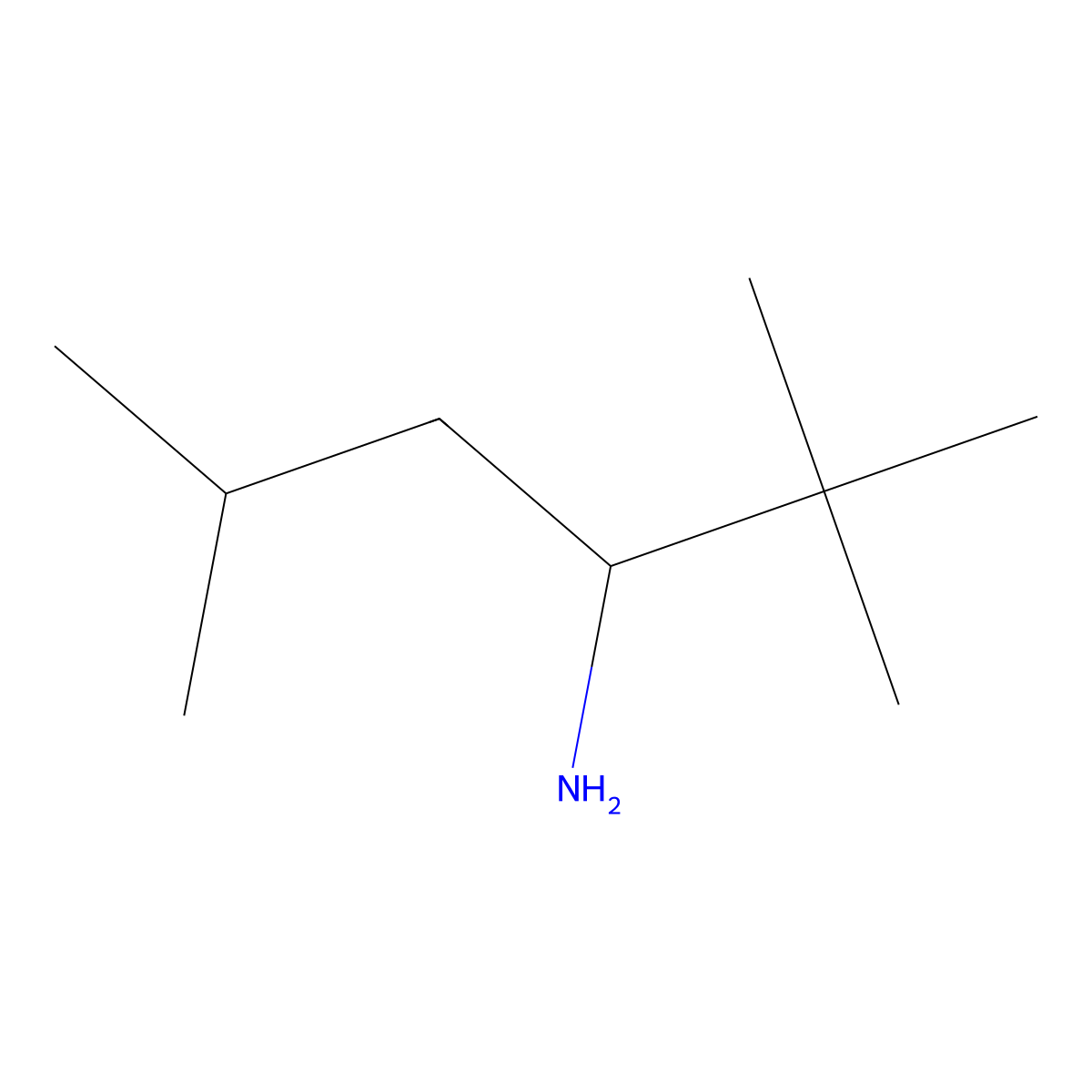 2,2,5-Trimethylhexan-3-amine molecular structure, CAS 1184188-81-5