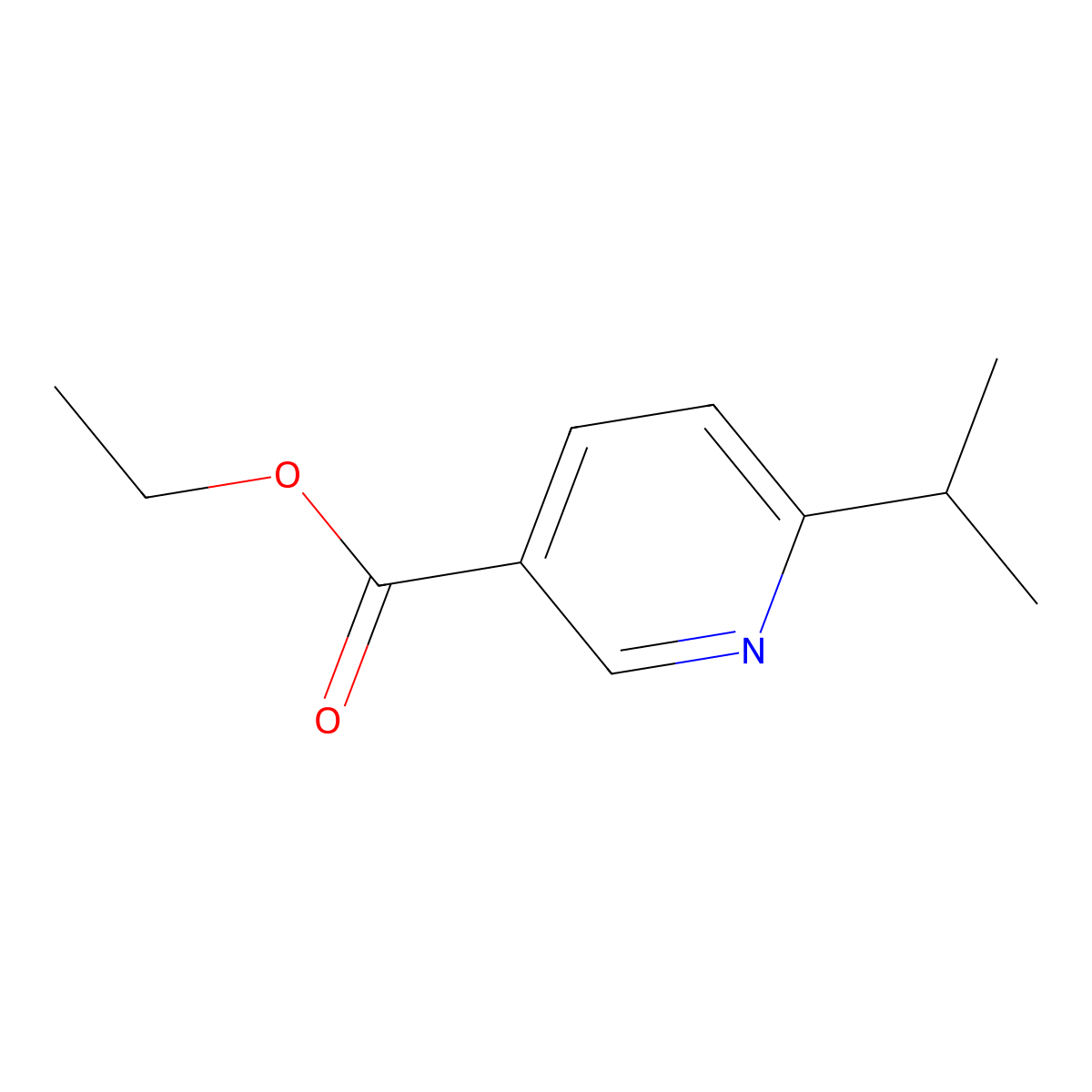 Ethyl 6-isopropylnicotinate molecular structure, CAS 118419-91-3