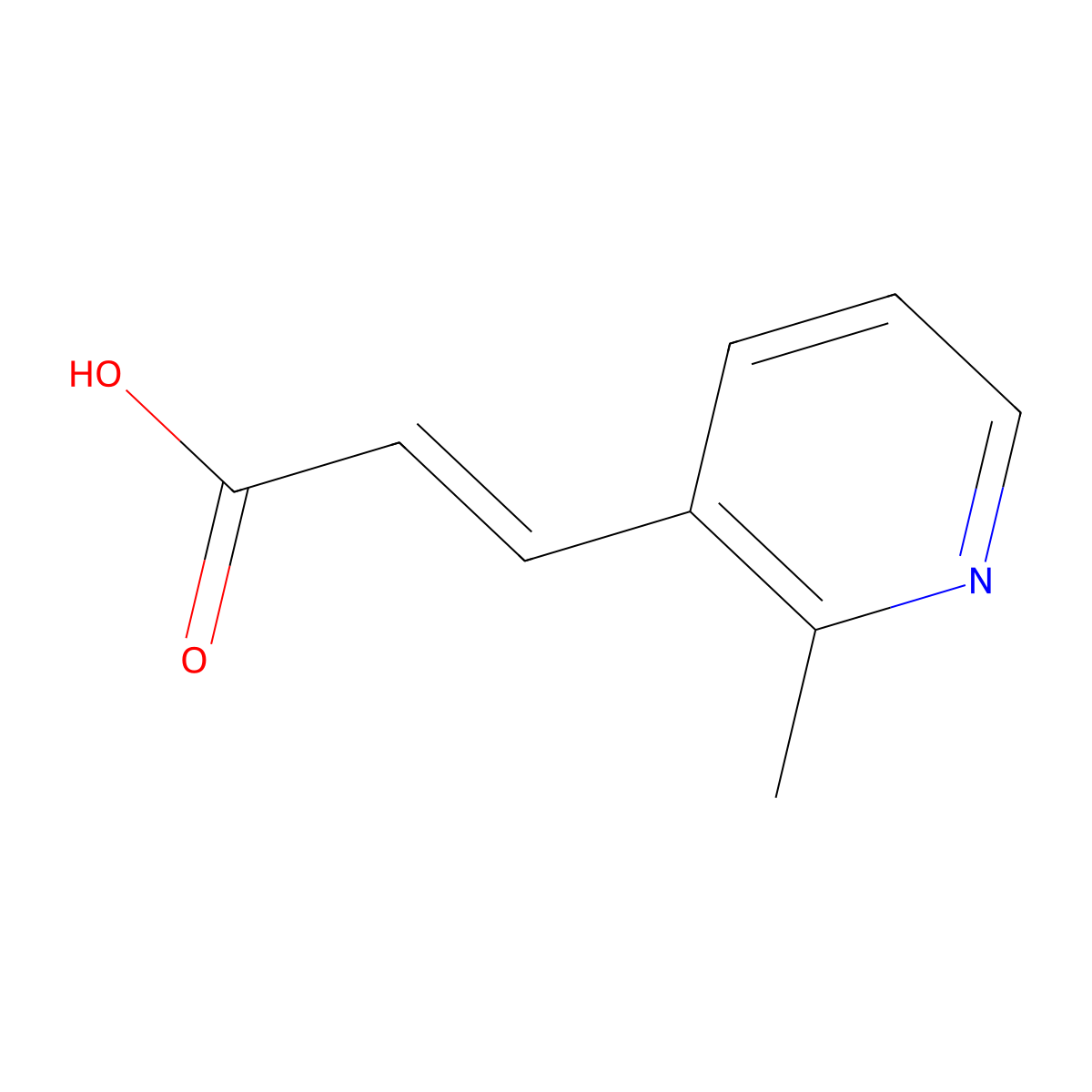 3-(2-Methyl-3-pyridyl)acrylic acid molecular structure, CAS 118419-95-7