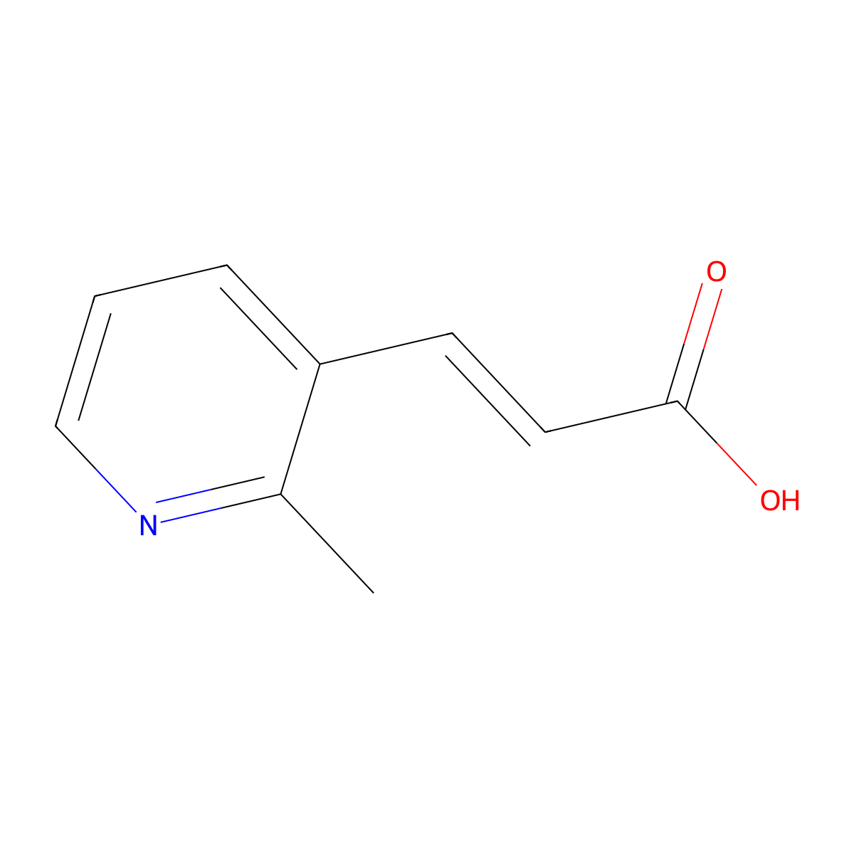 3-(2-Methyl-3-pyridyl)acrylic acid molecular structure, CAS 118419-95-7