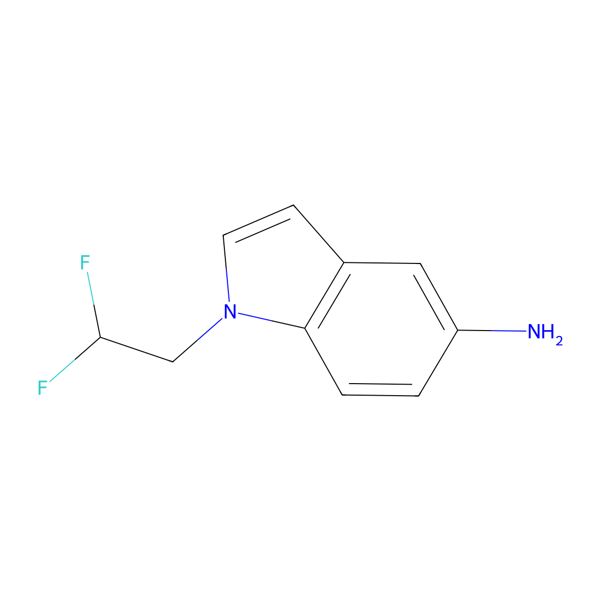 1-(2,2-Difluoroethyl)-1H-indol-5-amine molecular structure, CAS 1184193-90-5