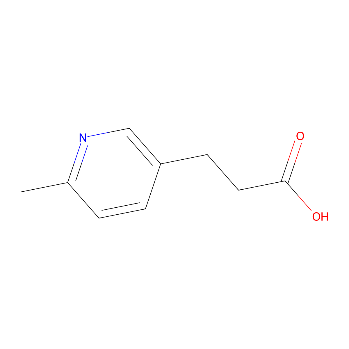 3-(6-Methylpyridin-3-yl)propanoic acid molecular structure, CAS 118420-23-8