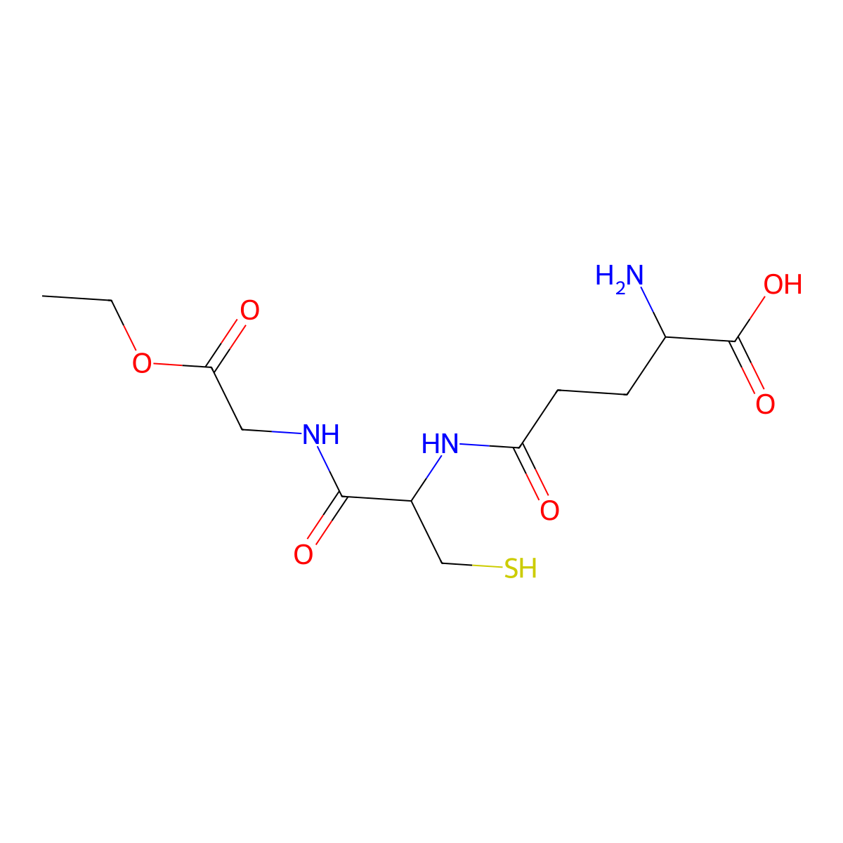 Glutathione Ethyl Ester molecular structure, CAS 118421-50-4