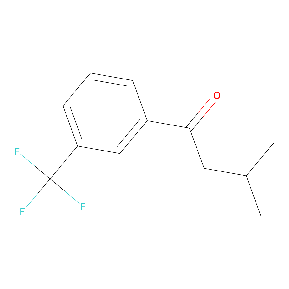 3-Methyl-1-[3-(trifluoromethyl)phenyl]butan-1-one molecular structure, CAS 1184224-97-2
